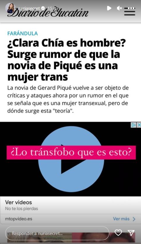 Rumor Clara Chía trans 3 @nuriasecret