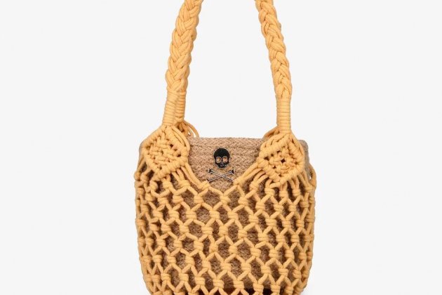 Bolso de hombro de mujer de yute de Scalpers1 Bolso de hombro de mujer de yute de Scalpers1