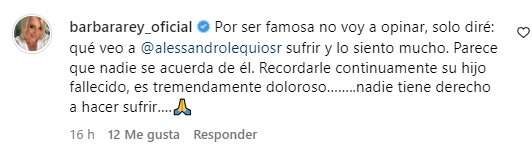 mensaje Bárbara Rey a Ana Obregón Instagram