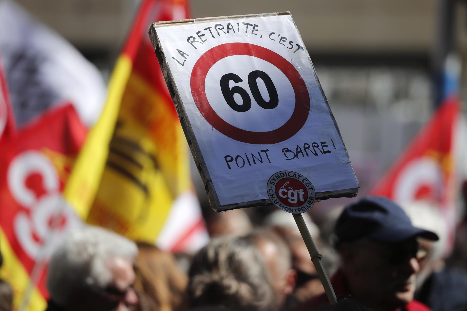 Protestas frança pensiones 13 abril