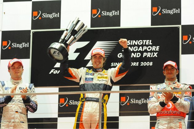 Fernando Alonso GP Singapur 2008 / Foto: Europa Press