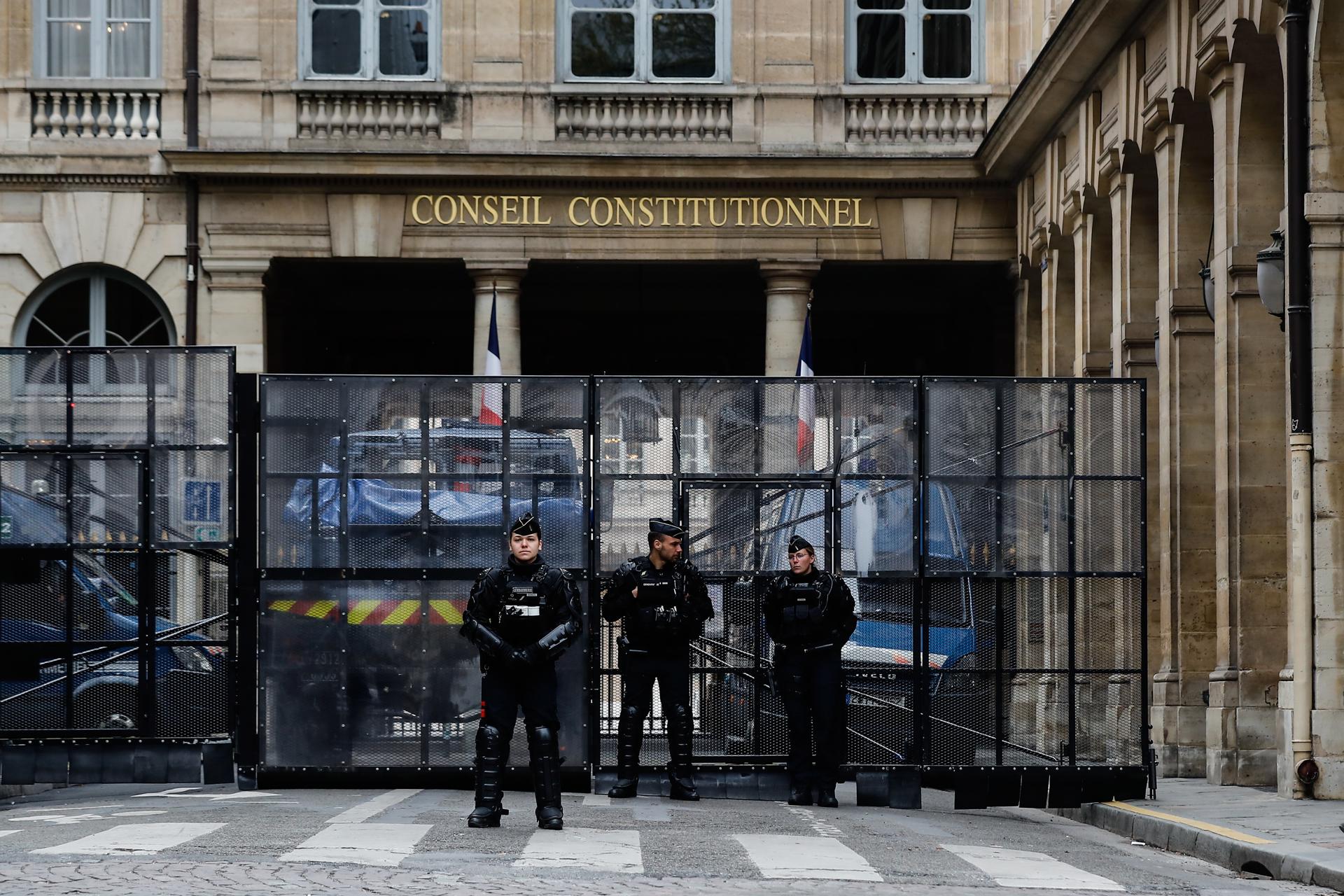 Consell Constitucional Paris Franca Reforma Pensions / EFE Consell Constitucional Paris Franca Reforma Pensions / EFE