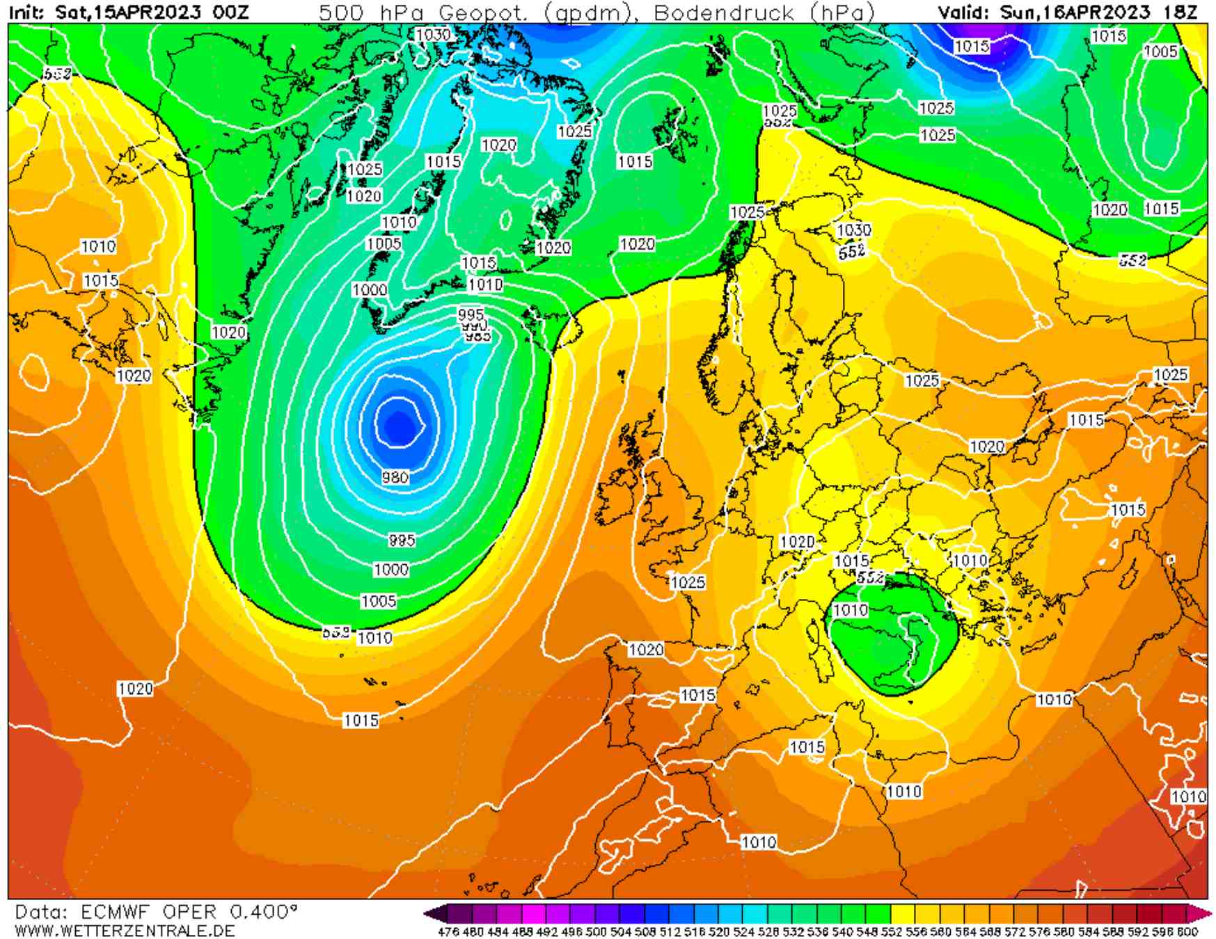 La bossa d'inestabilitat es situarà a sobre d'Itàlia les pròximes hores / Wetterzentrale - ECWMF