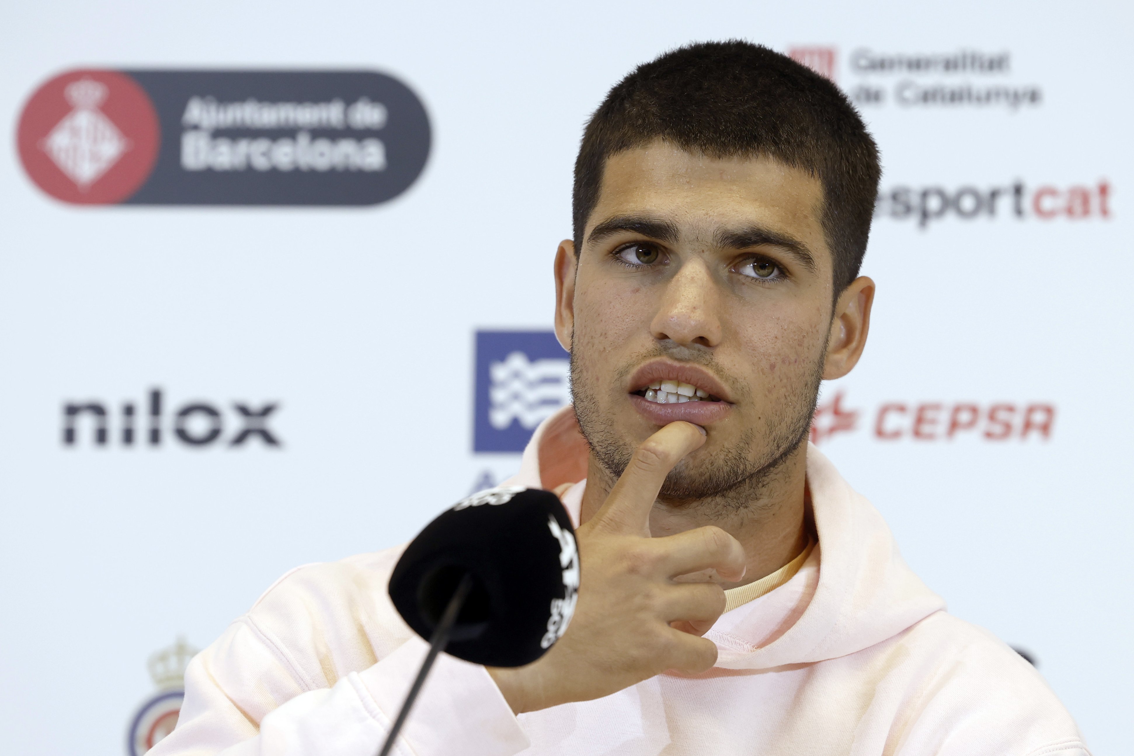 Carlos Alcaraz, en la previa del Barcelona Open Banc Sabadell: "Pensaré en todo menos en defender el título"