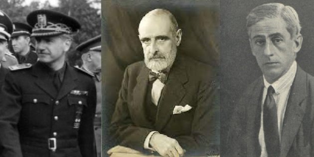 Serrano Súñer, Cambó y Bertran y Musitu. Fuente Archivo del estado alemán; Fundación Cambó i Biblioteca Nacional de España Serrano Súñer, Cambó y Bertran y Musitu. Fuente Archivo del estado alemán; Fundación Cambó i Biblioteca Nacional de España
