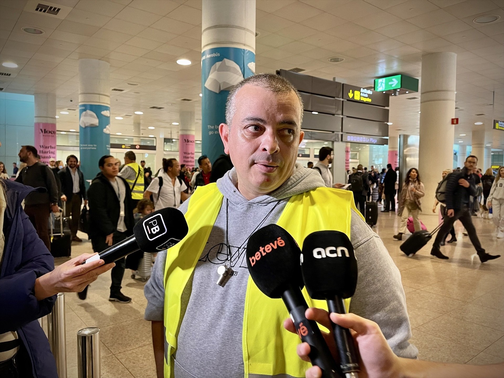 Tito Álvarez, Elite Taxi, protesta aeropuerto Prat EP