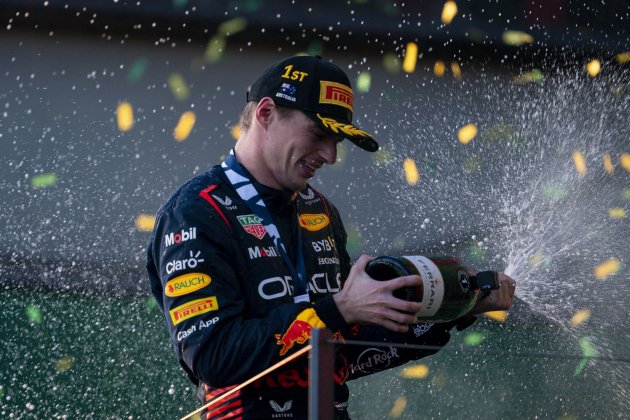Max Verstappen celebra triomf en Austràlia / Foto: Europa Press - James Gasperotti