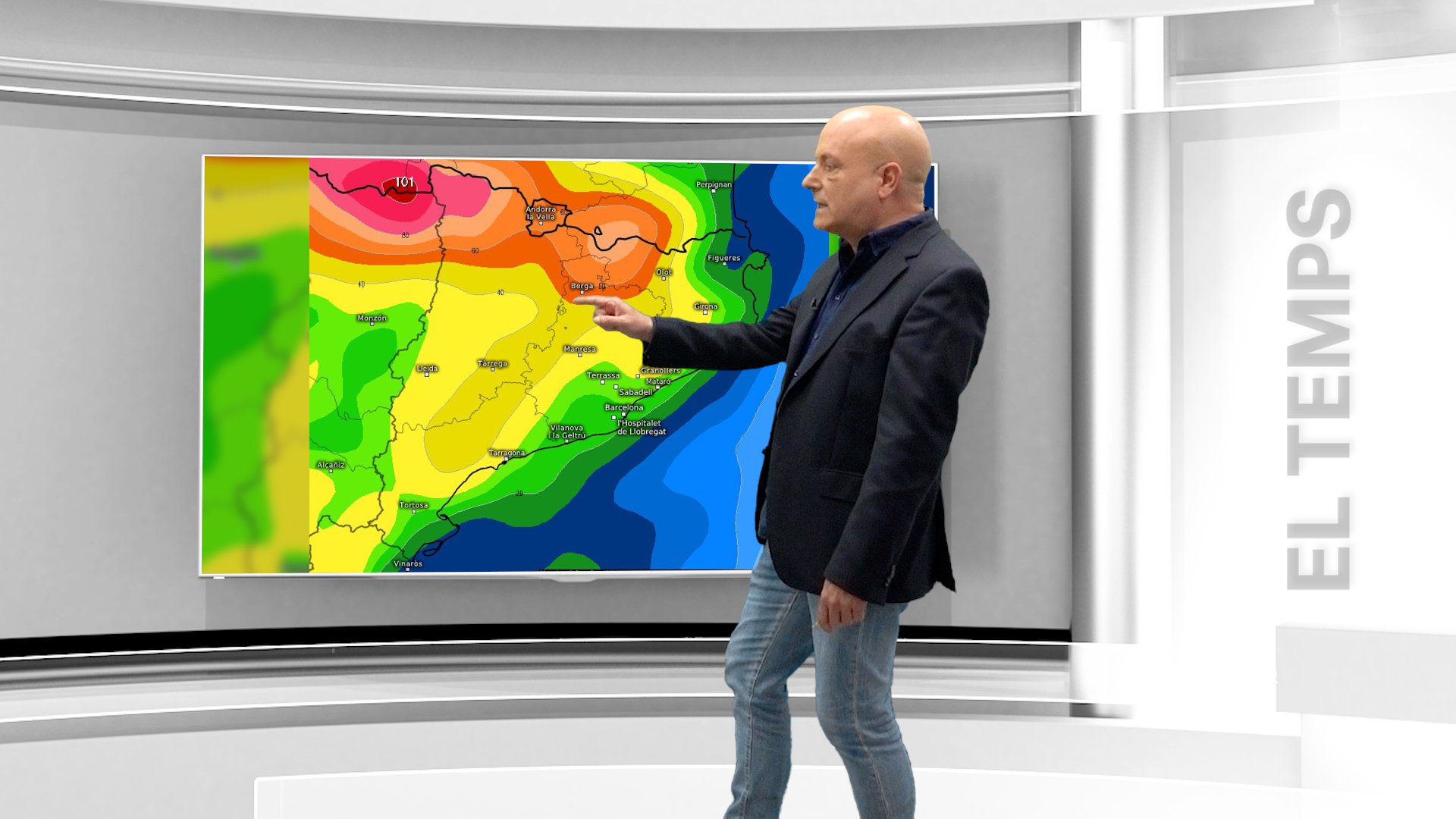 Arriben pluges i tempestes a Catalunya: cauran 50 litres/m2, segons els últims mapes del temps