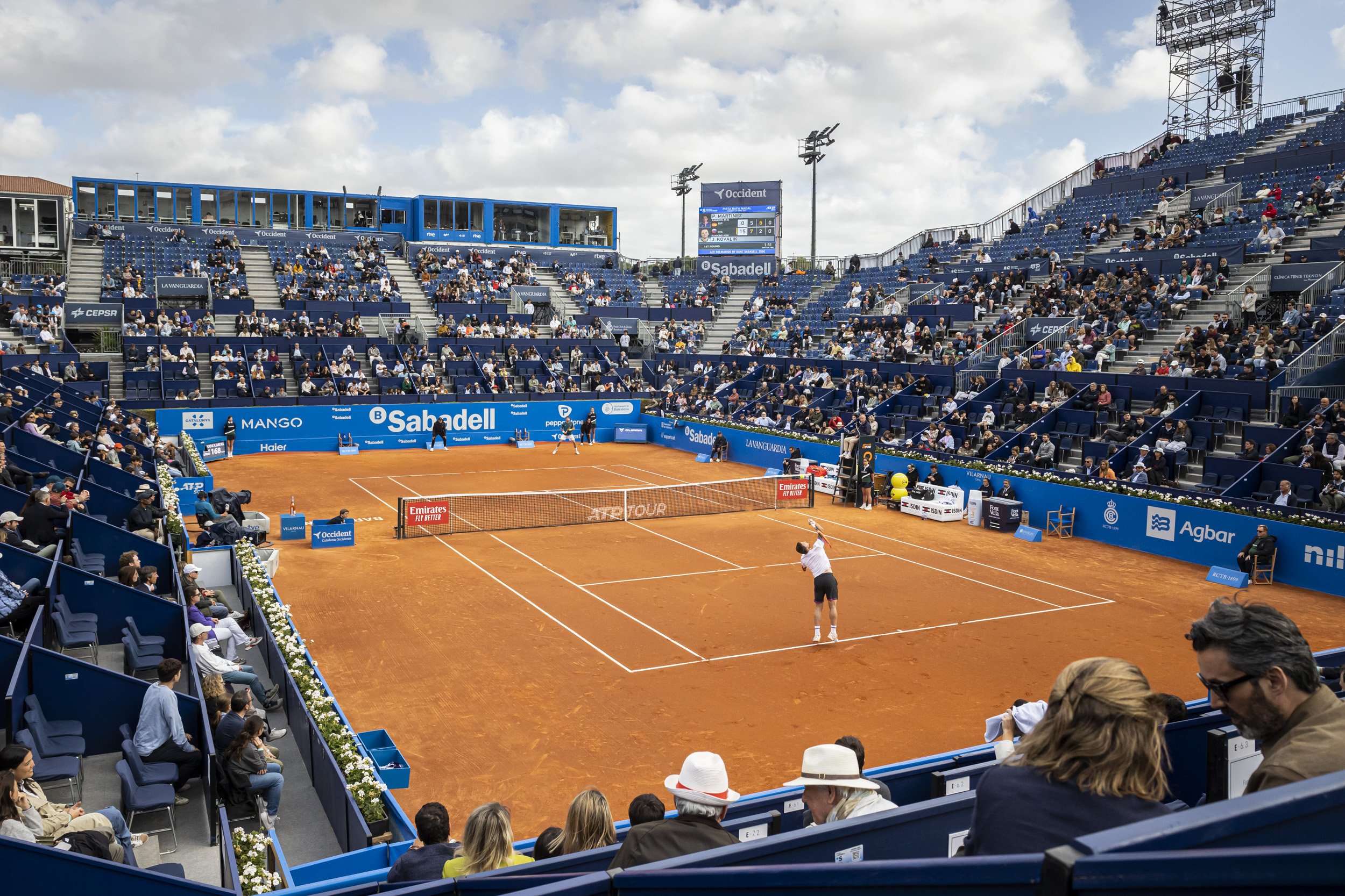 Primer gran dia d'espectacle al Barcelona Open Banc Sabadell 2023 | Galeria