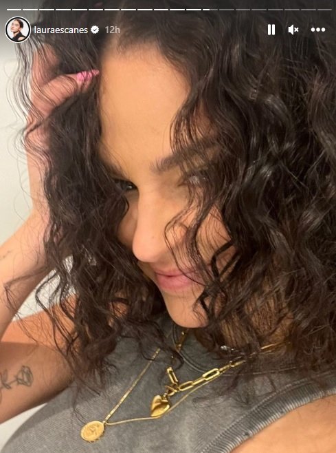 Laura Escanes pelo rizado IG stories Laura Escanes pelo rizado IG stories