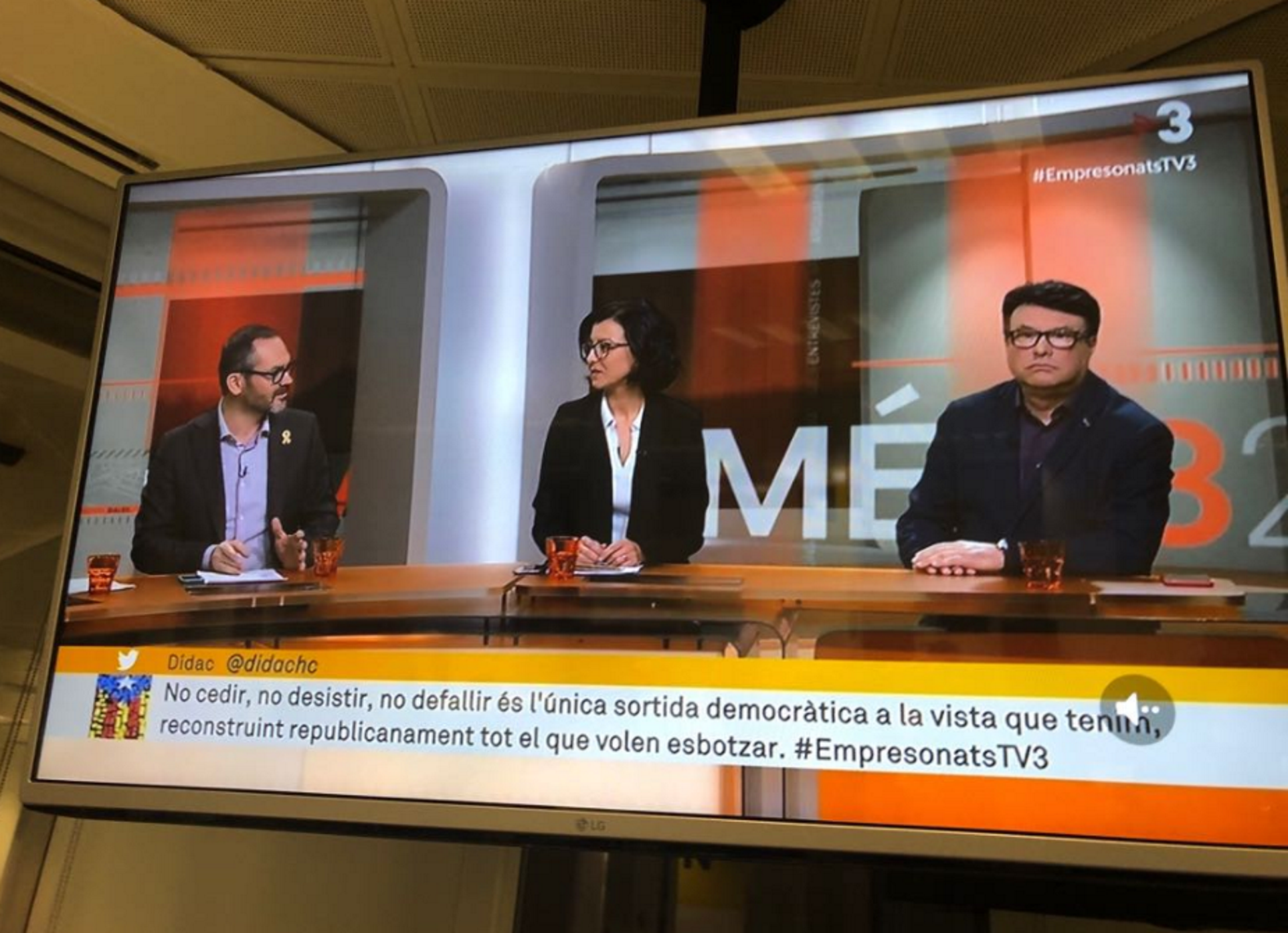 Cs y PP boicotean un debate en TV3 sobre los encarcelamientos