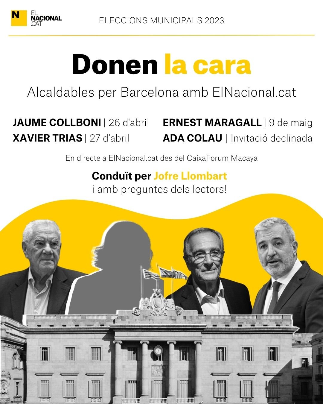 Programa Cara a cara eleccions municipals 2023   Maragall, Trias, Collboni