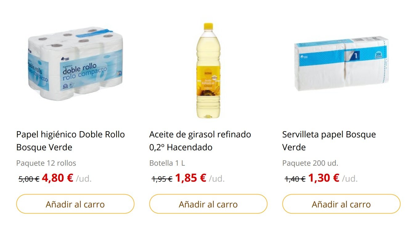 papel aceite mercadona