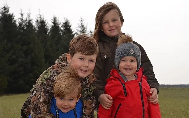 Els quatre fills de Federico i Mary Donaldson de Dinamarca IG