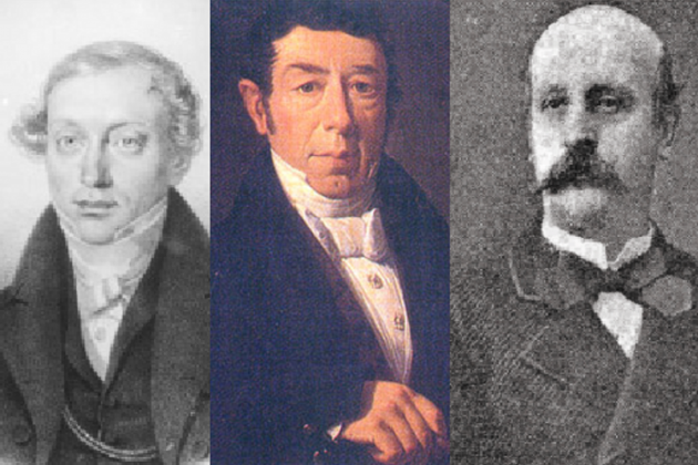 Els germans Bonaplata  Josep, Ramon i Narcís. Font Wikimedia Commons