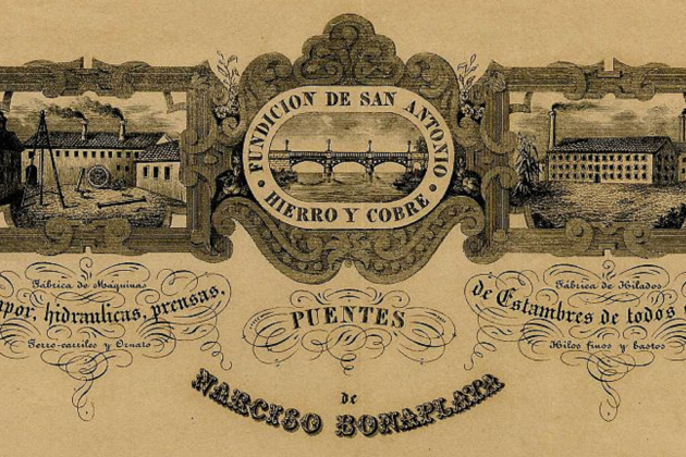 Logotipo de la fábrica Bonaplata de Sevilla. Fuente Wikimedia Commons Logotipo de la fábrica Bonaplata de Sevilla. Fuente Wikimedia Commons
