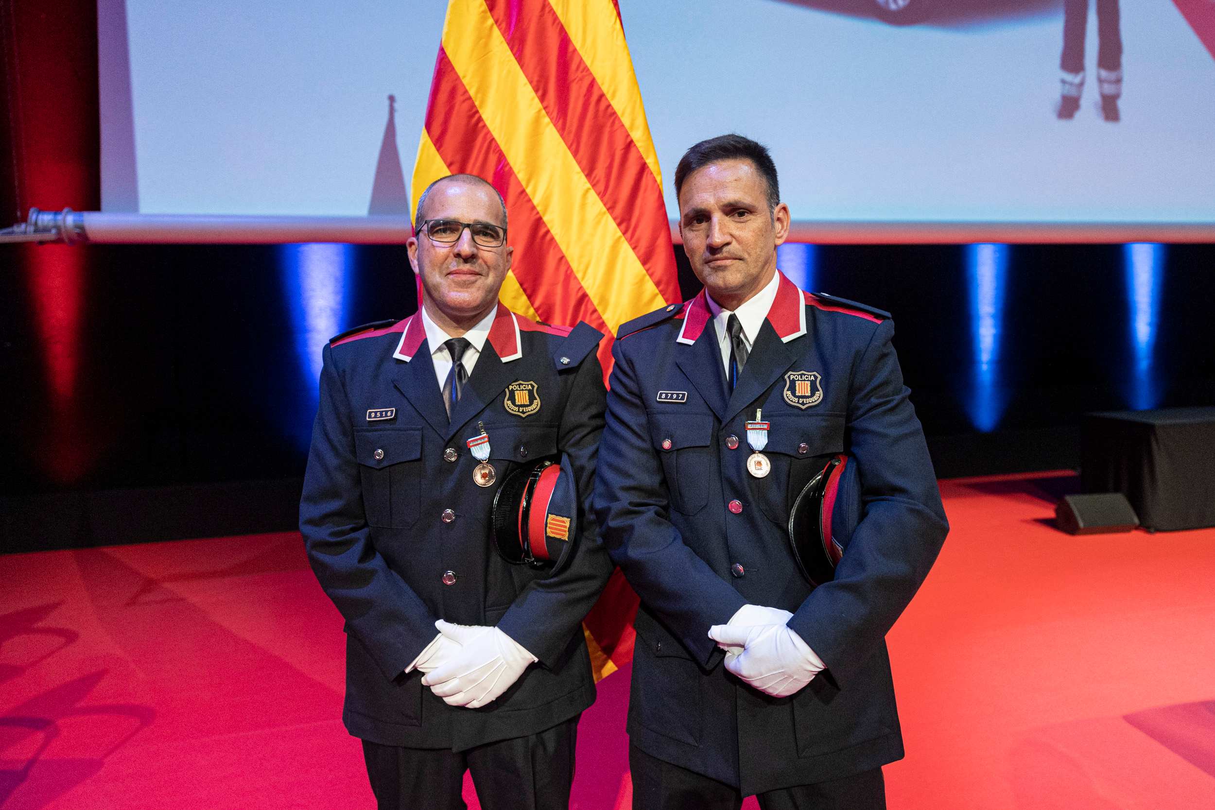 Sergi, Salva, José, Albert… els noms propis de les medalles de les Esquadres 2023 dels Mossos