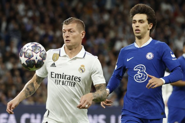Toni Kroos Joao Felix Chelsea Real Madrid / Foto: EFE - Juanjo Martin Toni Kroos Joao Felix Chelsea Real Madrid / Foto: EFE - Juanjo Martin