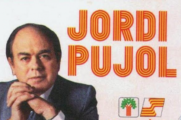 El primer Parlament elegeix Jordi Pujol president de la Generalitat. Cartell electoral 1980. Font Pinterest El primer Parlament elegeix Jordi Pujol president de la Generalitat. Cartell electoral 1980. Font Pinterest