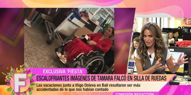 Tamara Falcó silla de ruedas Telecinco Tamara Falcó silla de ruedas Telecinco