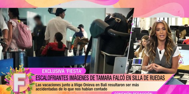 Tamara Falcó silla de ruedas Iñigo Onieva Telecinco