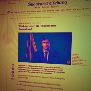 Alemanes a la gresca por la detención de Puigdemont