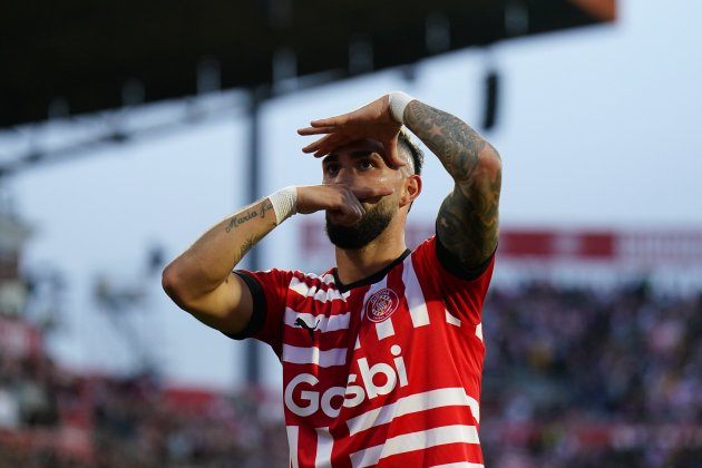 El Taty Castellanos celebrando uno de sus goles ante el Real Madrid / Foto: EFE