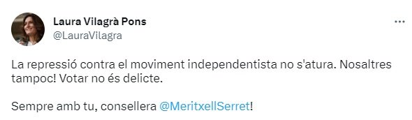 tuit laura vilagra meritxell serret tuit laura vilagra meritxell serret