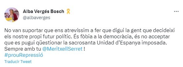 tuit Vírgenes Meritxell Serret