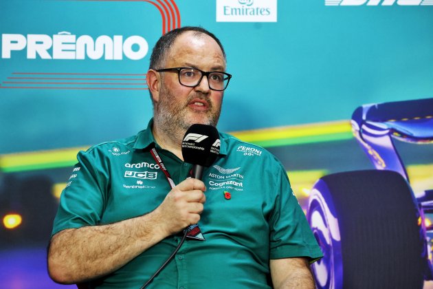Tom McCullough hablando en el GP de Brasil de 2022 / Foto: Europa Press