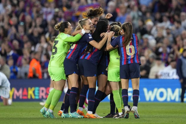 Barça femenino celebración / Foto: EFE Barça femenino celebración / Foto: EFE