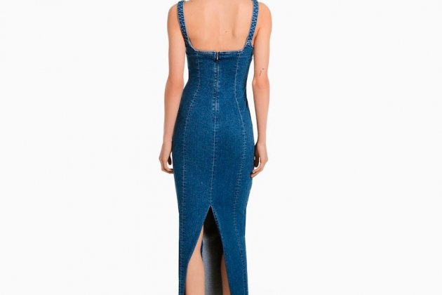 Vestido denim largo de tirantes1 Vestido denim largo de tirantes1