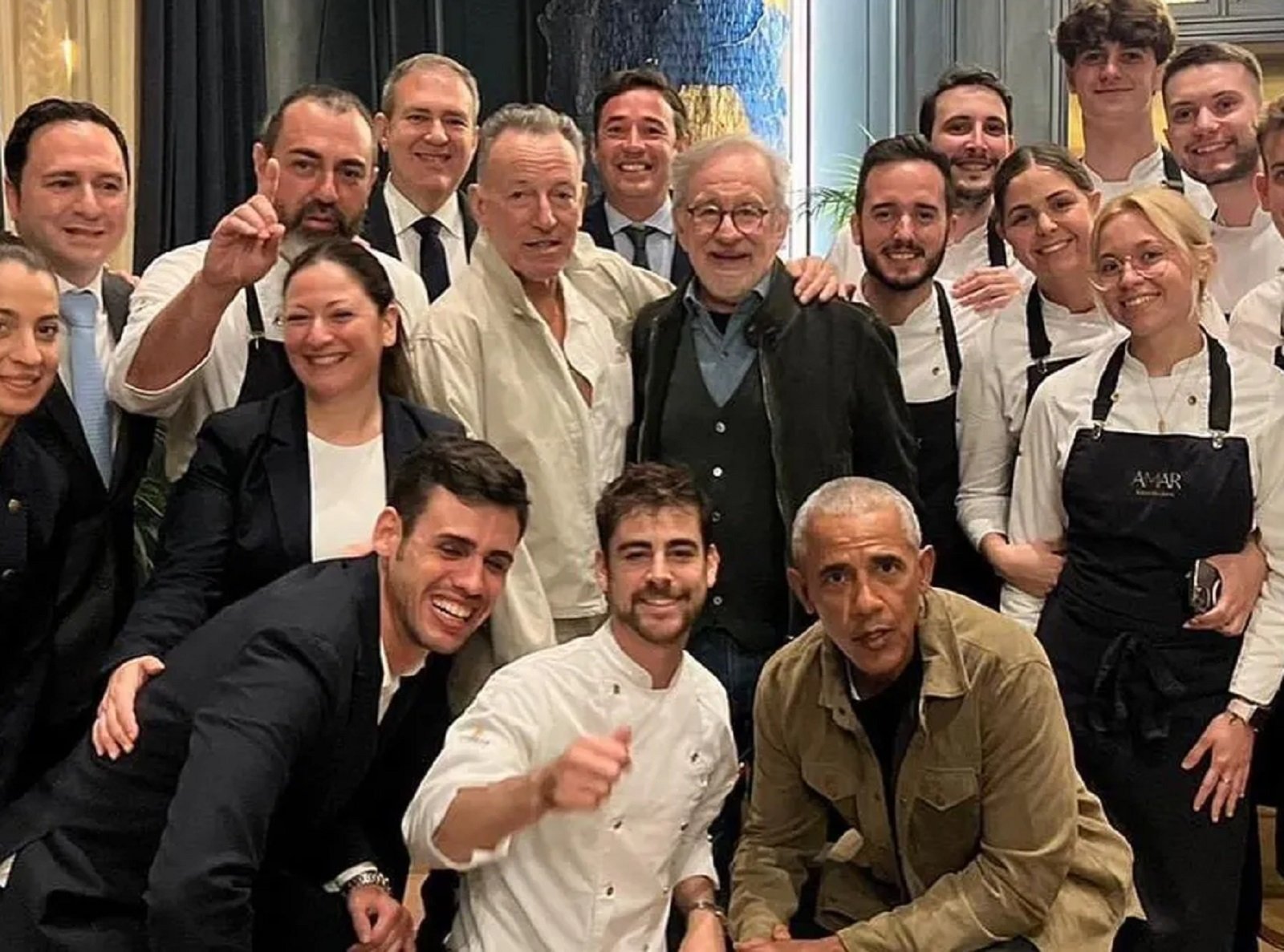 El espectacular y lujoso restaurante de Barcelona donde cenaron Springsteen, Obama y Spielberg