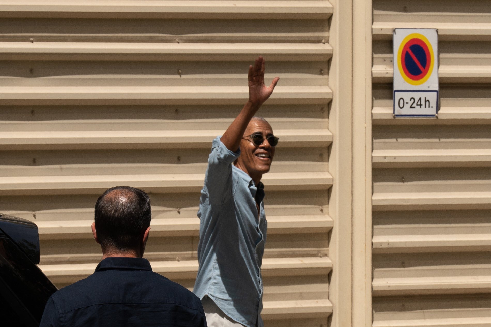 Els Obama i Spielberg fan turisme per Barcelona: segona parada, la Sagrada Família