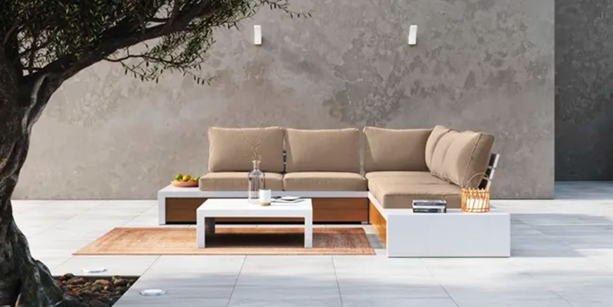Set de aluminio en Leroy Merlin para crear tu propio chill out