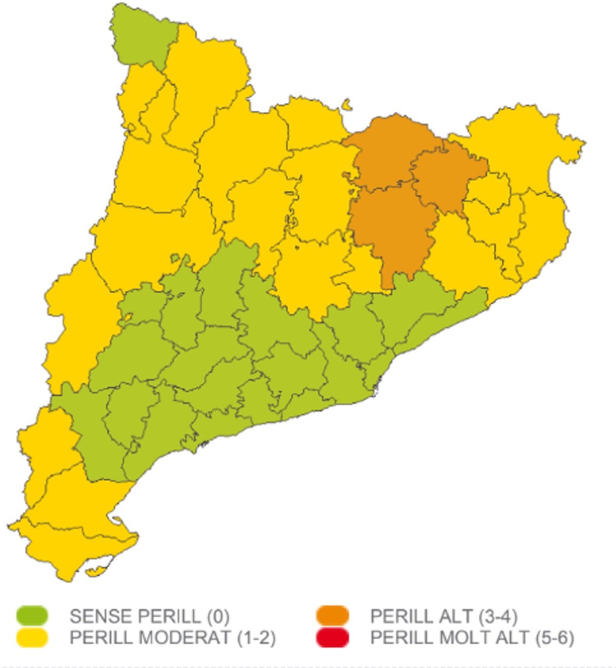 Temps violent avís SMC Meteocat