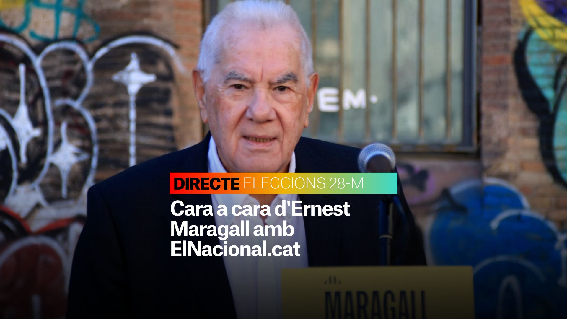 Cara a cara d'Ernest Maragall amb 'ElNacional.cat' | Eleccions Municipals 2023