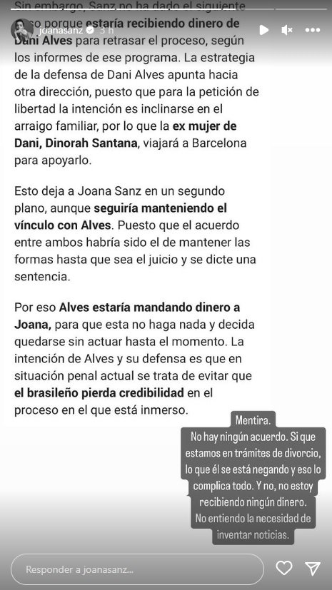 Joana Sanz IG stories Joana Sanz IG stories