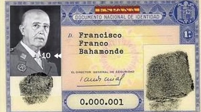 Francisco Franco DNI nº1