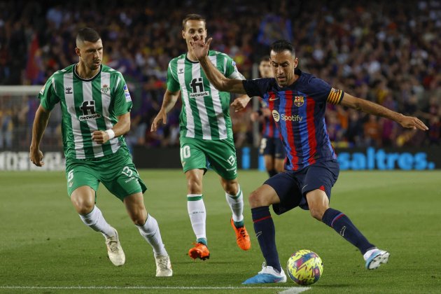 Sergio Busquets Barça Betis / Foto: EFE