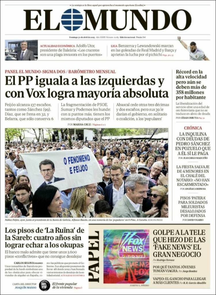 El Mundo, 30 abril