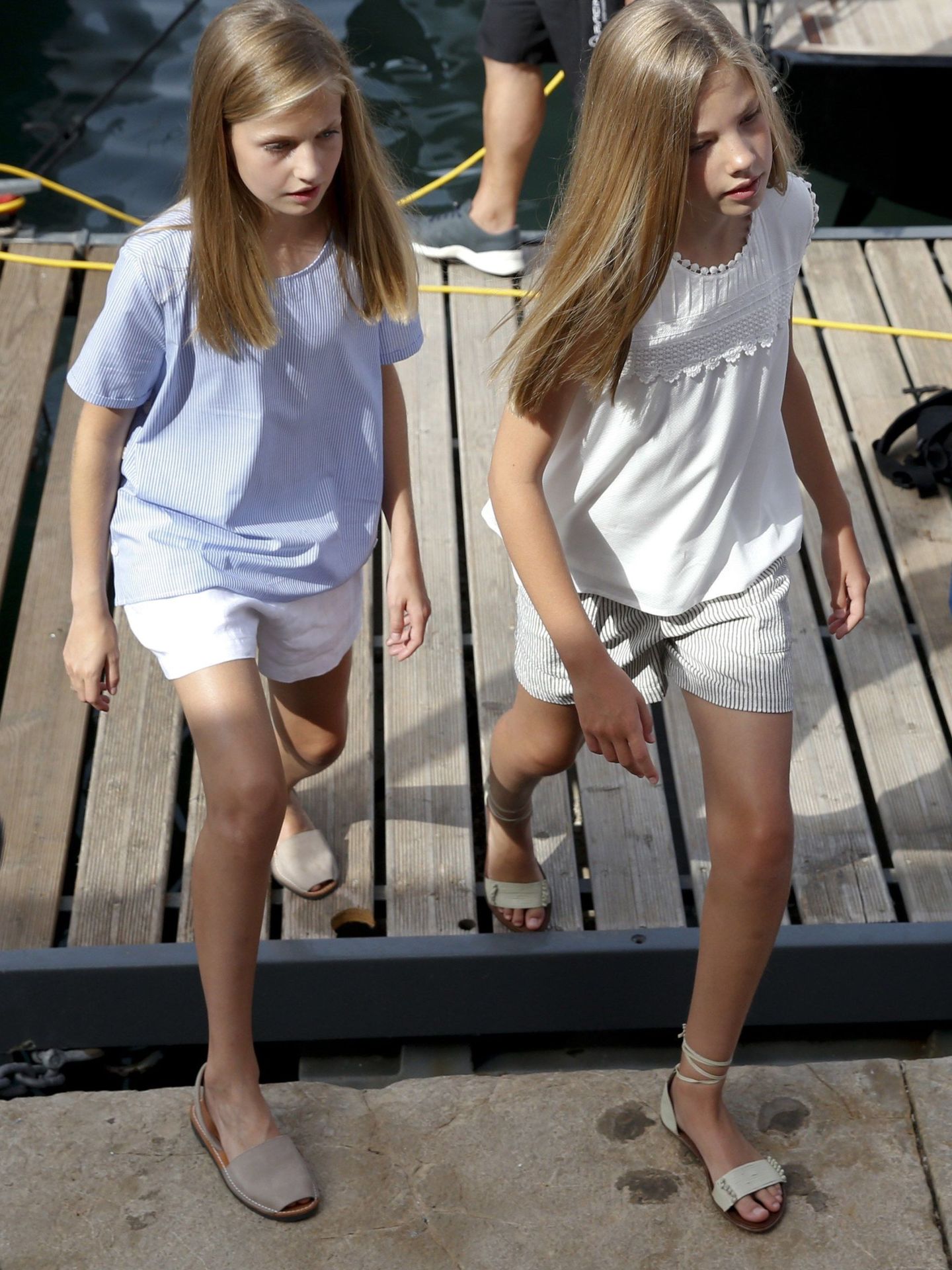 Leonor y Sofía puerto efe Leonor y Sofía puerto efe