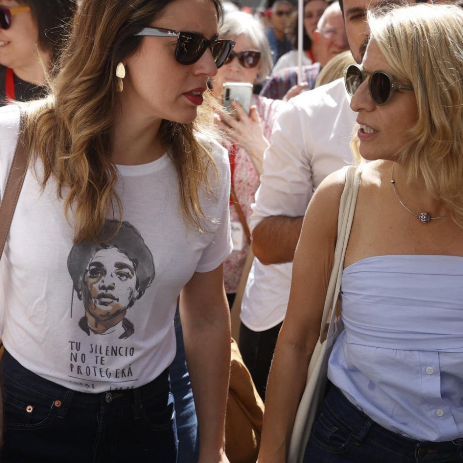 yolanda diaz i irene montero / EFE