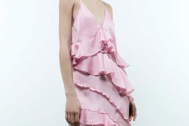 Vestido lencero con volantes1