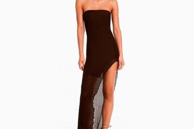 Vestit llarg bandeau blonda Vestit llarg bandeau blonda
