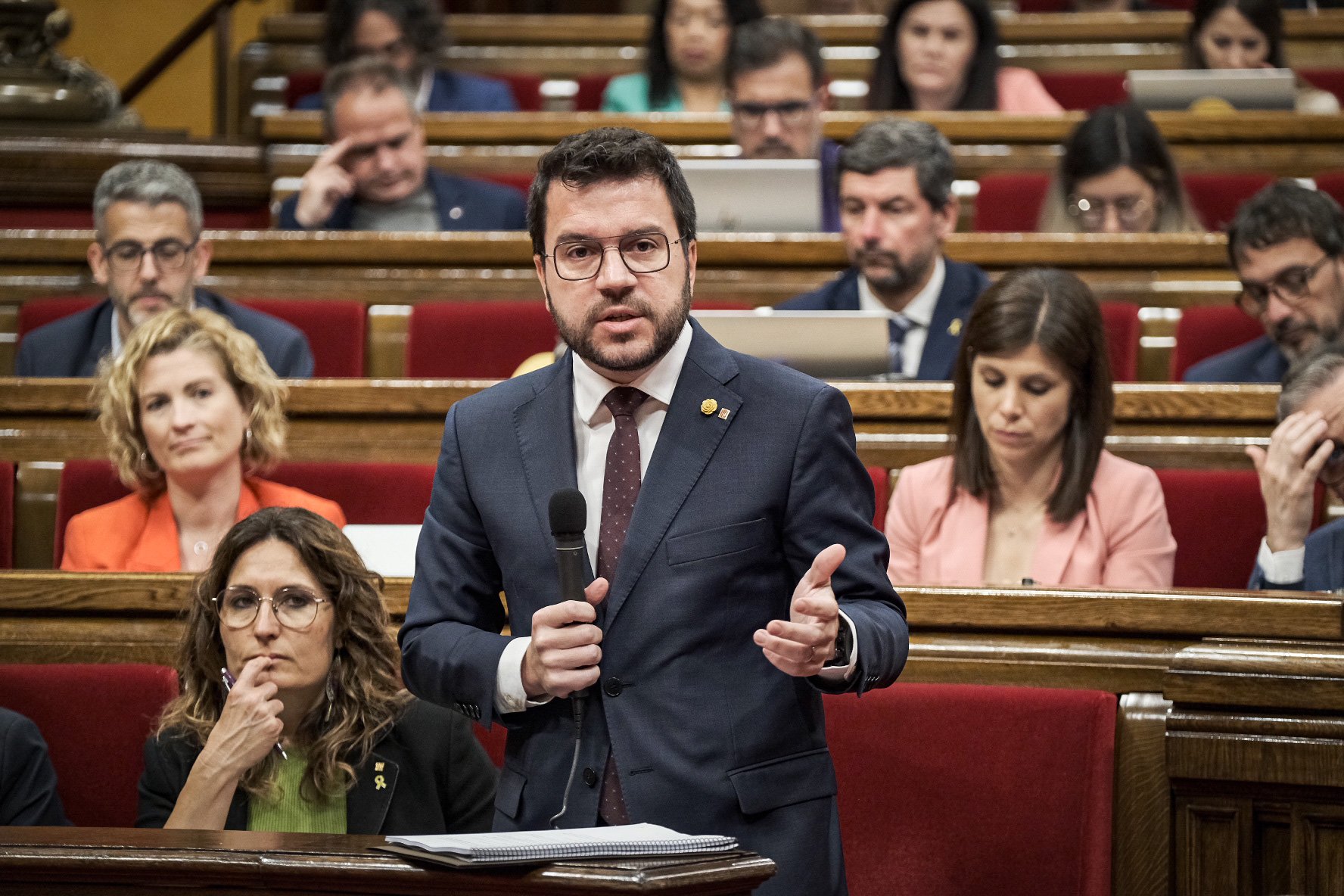 Aragonès considera "inaceptable" la reacción del Gobierno ante la avería de la R2 sur