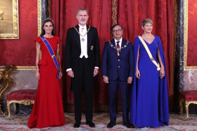 Felipe, Letizia, Petro y Alcocer   Twitter Casa Real