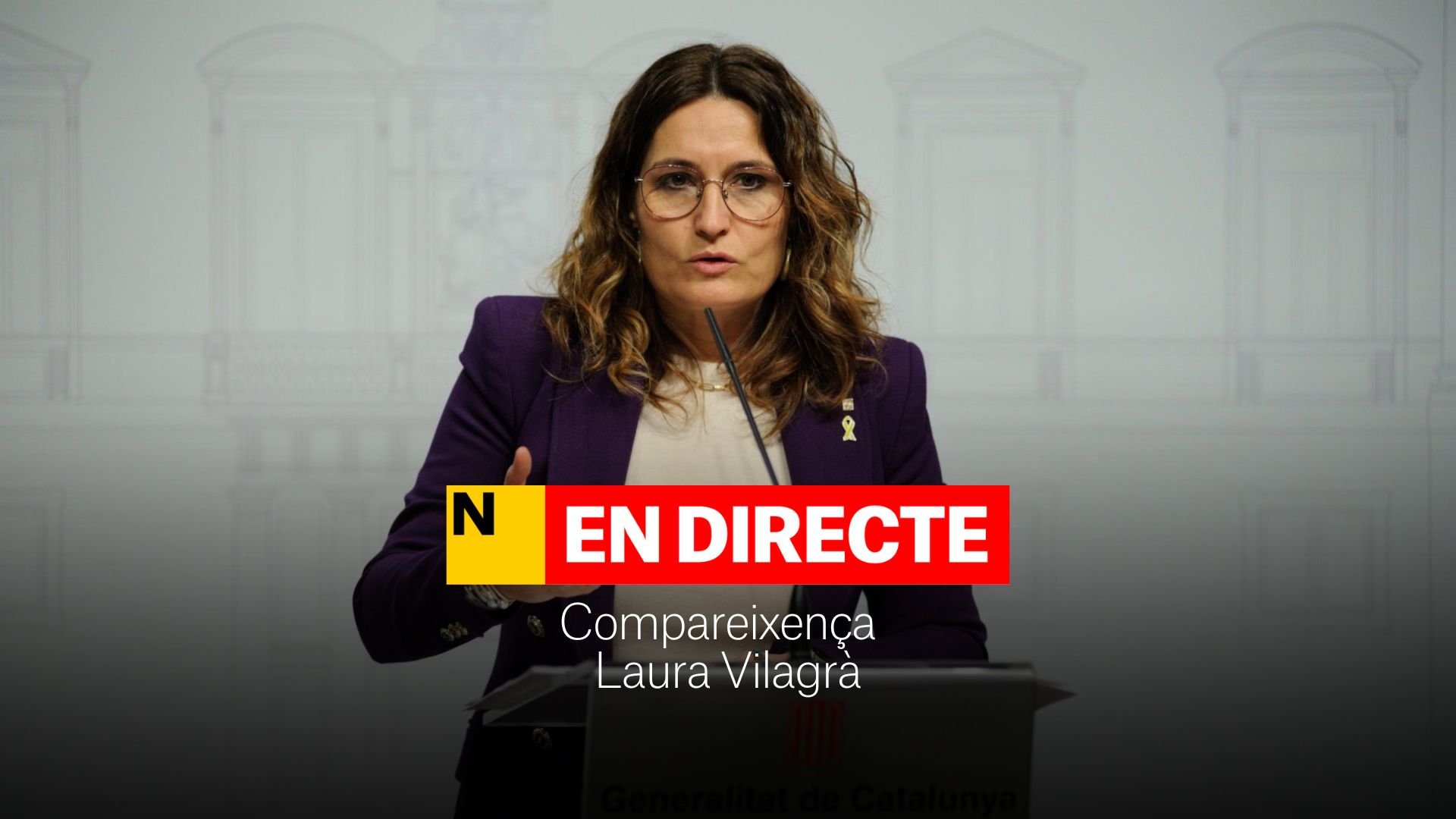 Laura Vilagrà compareix per l'escàndol de les oposicions, DIRECTE