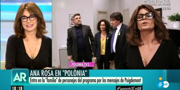 Ana Rosa Quintana y la Ana Rosa de Polònia en TV3, Telecinco