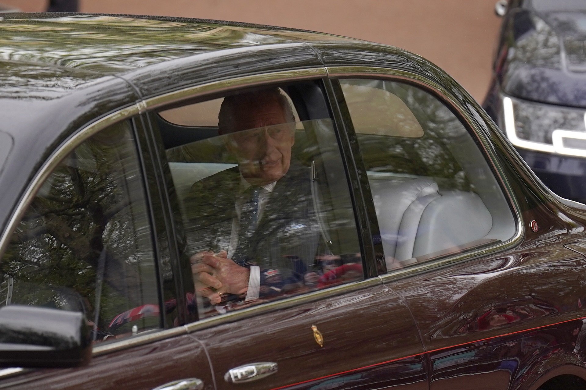 Carles III arribant al palau de buckingham / Europa Press Carles III arribant al palau de buckingham / Europa Press